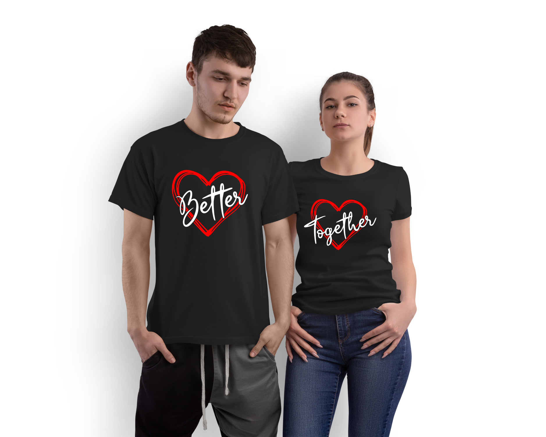 Better Together- Couple T shirt | Customized T-shirts, Hoodies, Sports ...