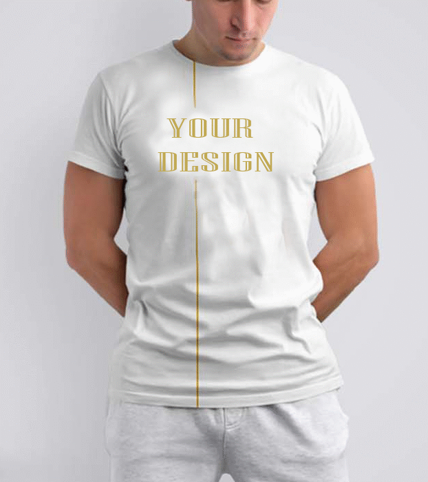 Customized Cotton Round Neck T shirt